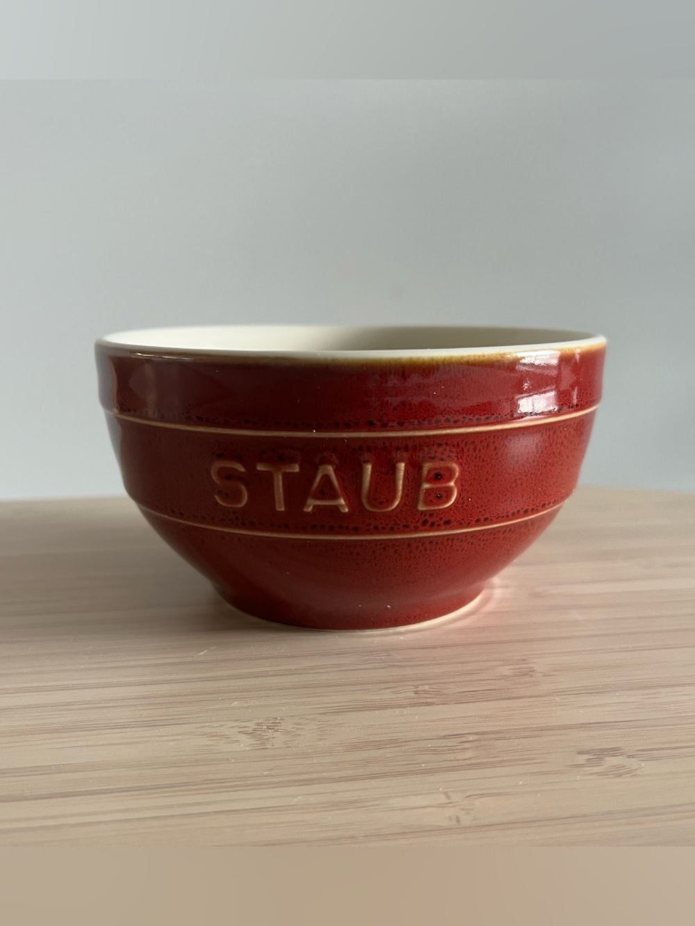 BRAND NEW Staub Ceramic Bowl - Red